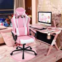 New Style Ergonomic Bedroom Pink Computer Gaming Chair Cheap Office Racing Chair